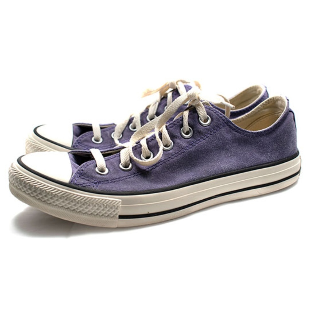Converse All Star Low Top Denim Purple Size 7.5